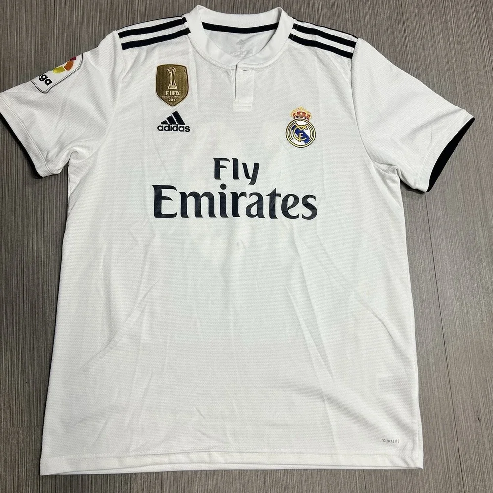 Real Madrid ADIDAS 2018/19 Home Luka Modric Large Soccer Jersey La Liga FIFA